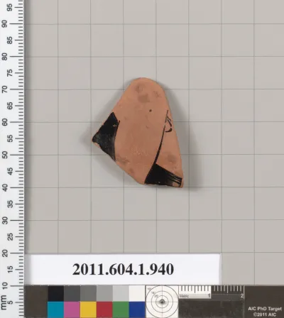 Terracotta fragment of a kylix (drinking cup)