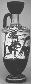 LEKYTHOS (ATHENIAN, BLACK-FIGURE)