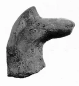 PYXIS LID, FRAGMENT (ATHENIAN GEOMETRIC)