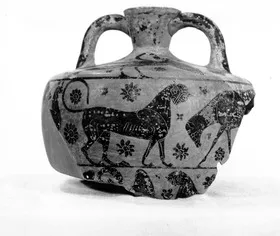 AMPHORA, BELLY, FRAGMENT (ATHENIAN, BLACK-FIGURE)