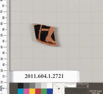 Terracotta fragment of a kylix (drinking cup)