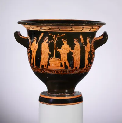 Terracotta bell-krater (bowl for mixing wine and water)