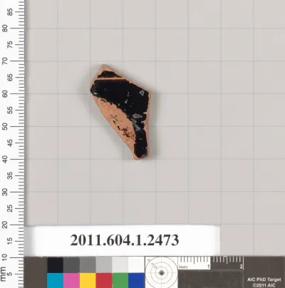 Terracotta fragment of a kylix (drinking cup)