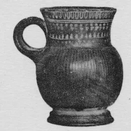 MUG (SOUTH ITALIAN, GNATHIAN, BLACK GLAZE)
