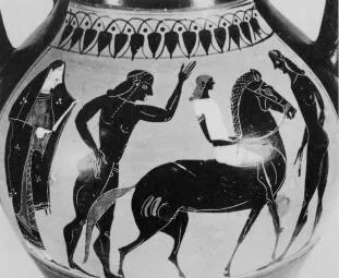 AMPHORA, BELLY, TYPE B (ATHENIAN, BLACK-FIGURE)