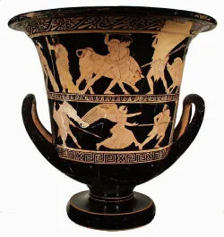 KRATER, CALYX (ATHENIAN, RED-FIGURE)