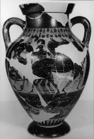 AMPHORA, BELLY, TYPE B (ATHENIAN, BLACK-FIGURE)