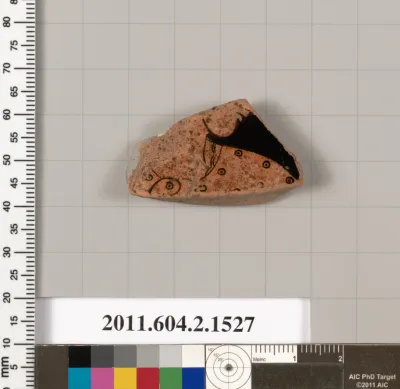 Terracotta fragment of a skyphos (deep drinking cup)