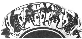 CUP A (ATHENIAN, BLACK-FIGURE)