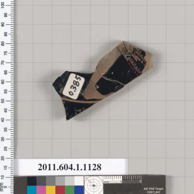 Terracotta fragment of a kylix (drinking cup)