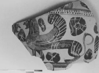 AMPHORA, NECK, FRAGMENT (ATHENIAN, BLACK-FIGURE)