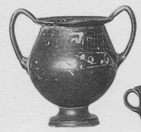 KRATER, KANTHAROID (SOUTH ITALIAN, APULIAN, BLACK GLAZE)