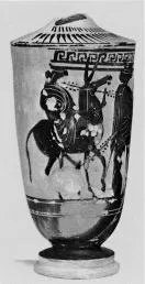 LEKYTHOS, FRAGMENT (ATHENIAN, BLACK-FIGURE)