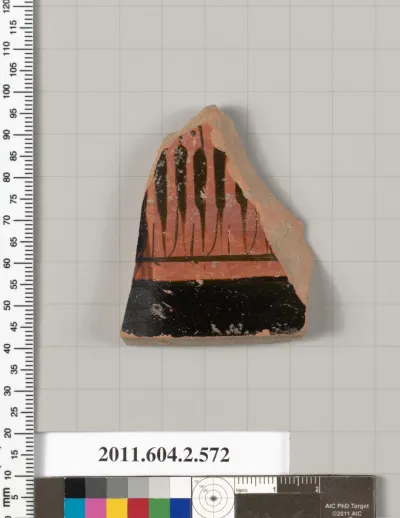 Terracotta fragment of a column-krater (bowl for mixing wine and water)