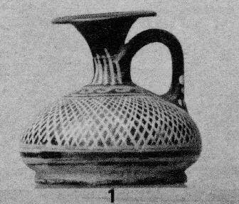 LEKYTHOS, SQUAT (SOUTH ITALIAN, GNATHIAN, BLACK GLAZE)