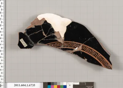 Terracotta fragment of a kylix (drinking cup)