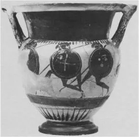 KRATER, COLUMN (ATHENIAN, BLACK-FIGURE)