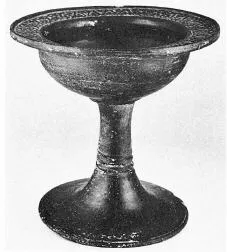 CHALICE (ETRUSCAN, BUCCHERO)