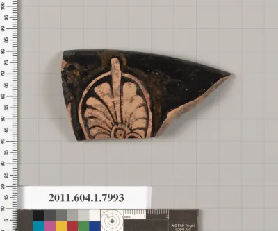 Terracotta fragment of a kylix (drinking cup)