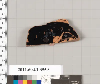 Terracotta fragment of a kylix (drinking cup)