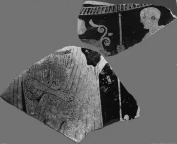 KRATER, COLUMN, FRAGMENTS (ATHENIAN, RED-FIGURE)