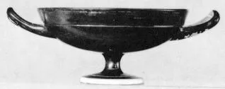 CUP (ATHENIAN, BLACK GLAZE)
