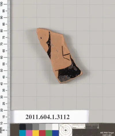 Terracotta fragment of a kylix (drinking cup)