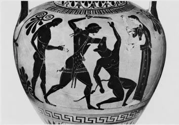 AMPHORA, NECK (ATHENIAN, BLACK-FIGURE)