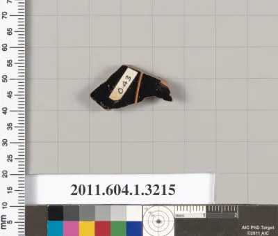 Terracotta fragment of a kylix (drinking cup)