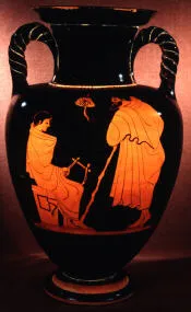 AMPHORA, NECK (ATHENIAN, RED-FIGURE)