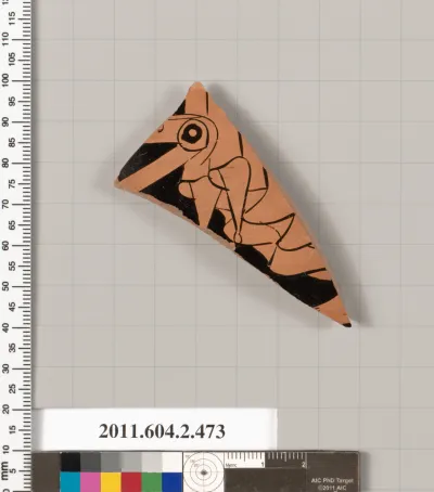 Terracotta fragment of a column-krater (bowl for mixing wine and water)