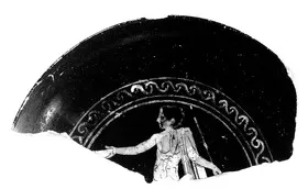 CUP, FRAGMENT (ETRUSCAN, PSEUDO RED-FIGURE)