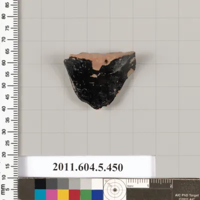 Terracotta fragment of a kylix (drinking cup)