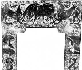 SARCOPHAGUS (EAST GREEK, CLAZOMENIAN, OUTLINE)