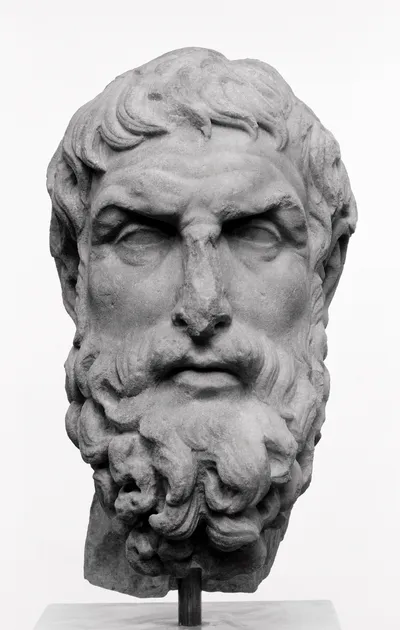 Portrait Head of Epikouros