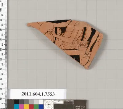 Terracotta fragment of a kylix (drinking cup)
