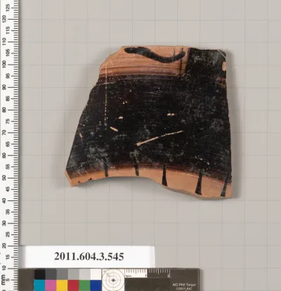 Terracotta fragment of a column-krater (bowl for mixing wine and water)