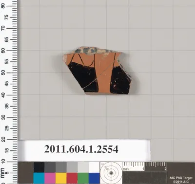 Terracotta fragment of a kylix (drinking cup)