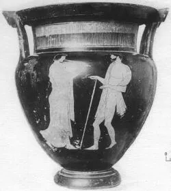 KRATER, COLUMN (ATHENIAN, RED-FIGURE)