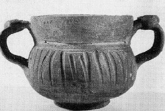 KANTHAROS (HELLENISTIC, BROWN GLAZE)