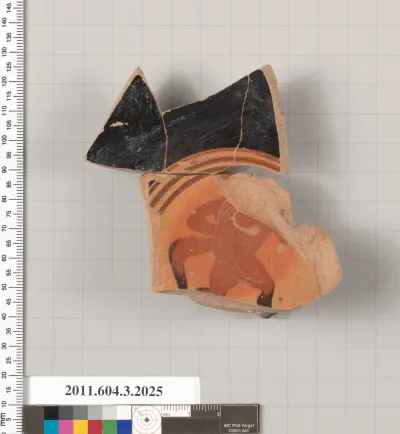 Terracotta fragment of a kylix (drinking cup)