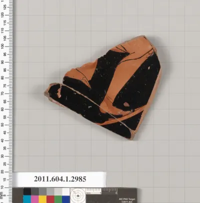 Terracotta fragment of a kylix (drinking cup)