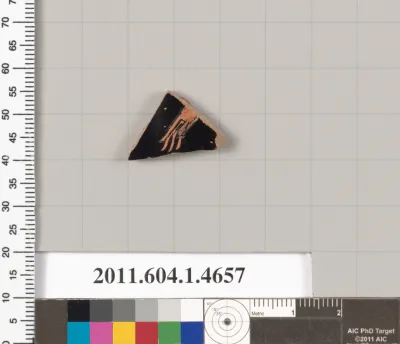 Terracotta fragment of a kylix (drinking cup)