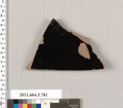 Terracotta fragment of a kylix (drinking cup)