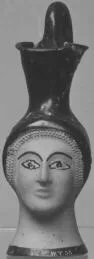 FIGURE VASE, OINOCHOE (ATHENIAN, RED-FIGURE)