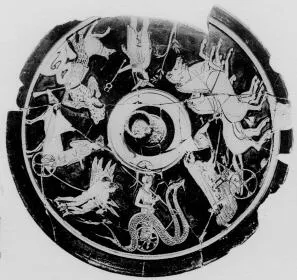PYXIS LID (ATHENIAN, RED-FIGURE)