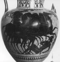 AMPHORA, NECK (ATHENIAN, BLACK-FIGURE)