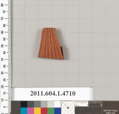 Terracotta fragment of a kylix (drinking cup)