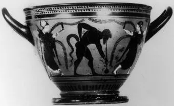 SKYPHOS (ATHENIAN, BLACK-FIGURE)