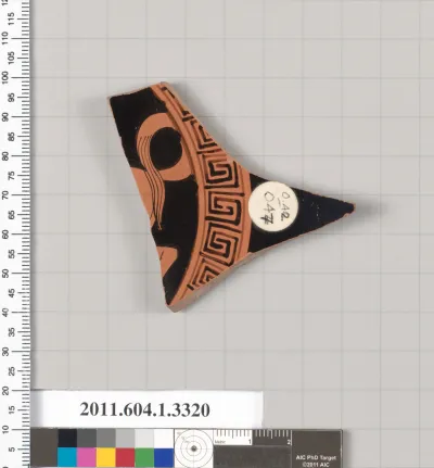 Terracotta fragment of a kylix (drinking cup)